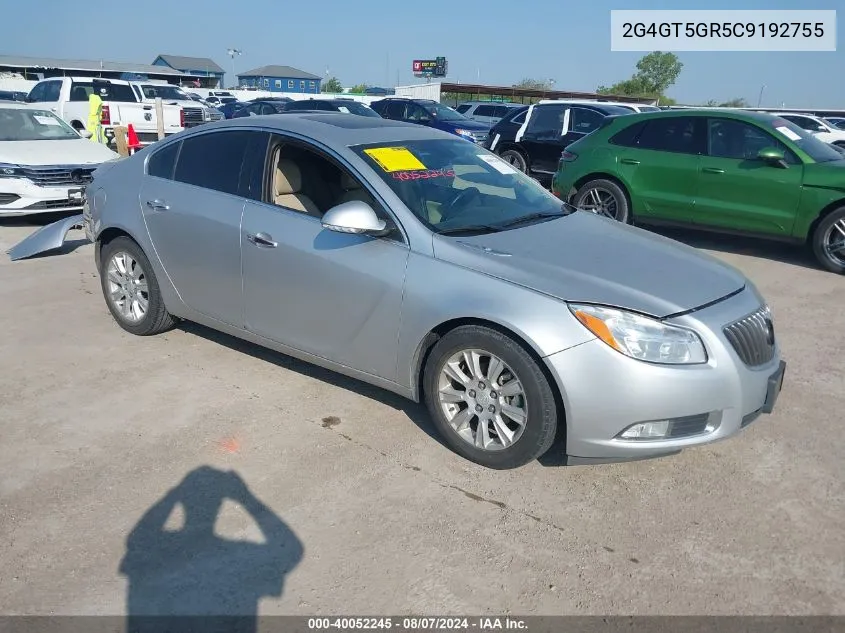 2012 Buick Regal Premium 2 VIN: 2G4GT5GR5C9192755 Lot: 40052245