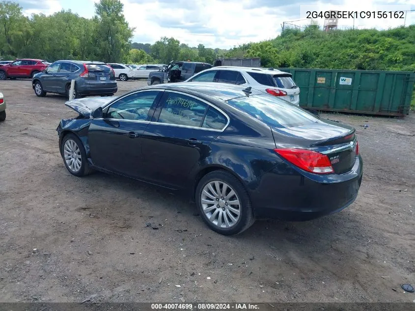 2012 Buick Regal VIN: 2G4GR5EK1C9156162 Lot: 40074699