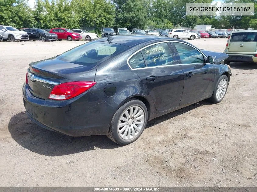 2012 Buick Regal VIN: 2G4GR5EK1C9156162 Lot: 40074699