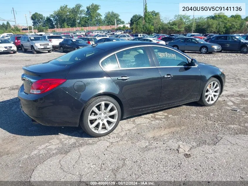 2012 Buick Regal Turbo - Premium 3 VIN: 2G4GU5GV5C9141136 Lot: 40080109