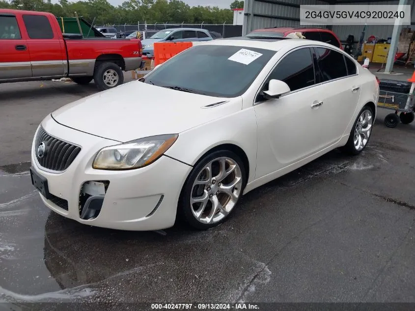 2012 Buick Regal Gs VIN: 2G4GV5GV4C9200240 Lot: 40247797