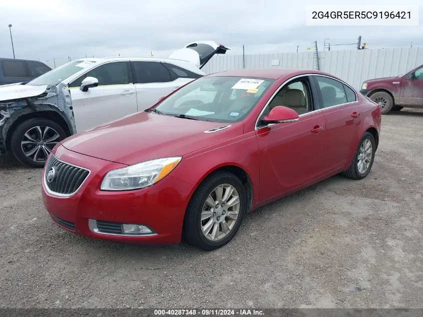 2012 Buick Regal VIN: 2G4GR5ER5C9196421 Lot: 40287348