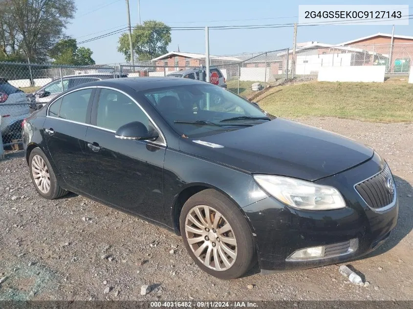 2012 Buick Regal Premium 1 VIN: 2G4GS5EK0C9127143 Lot: 40316482