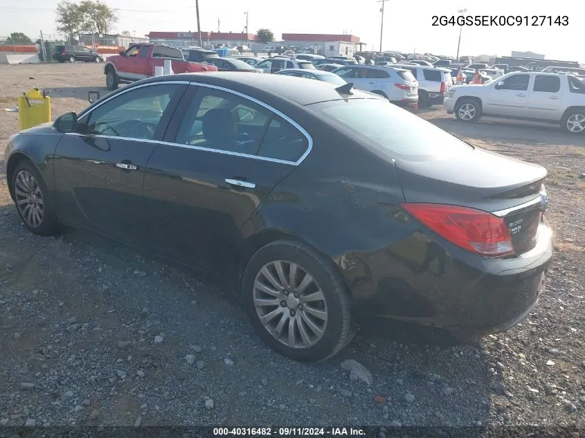 2012 Buick Regal Premium 1 VIN: 2G4GS5EK0C9127143 Lot: 40316482