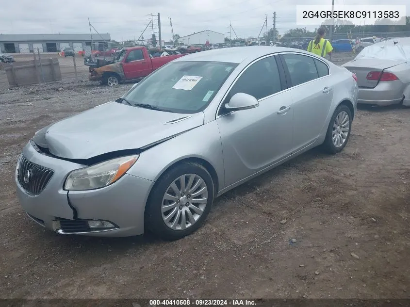 2012 Buick Regal VIN: 2G4GR5EK8C9113583 Lot: 40410508