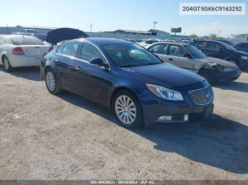 2012 Buick Regal Premium 2 VIN: 2G4GT5GK6C9163252 Lot: 40429621