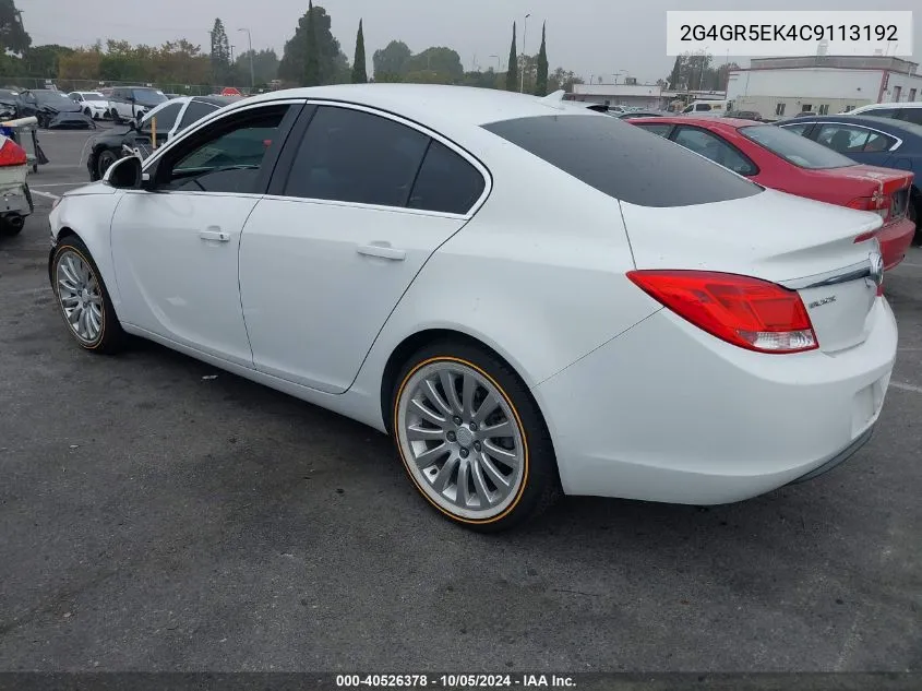 2G4GR5EK4C9113192 2012 Buick Regal