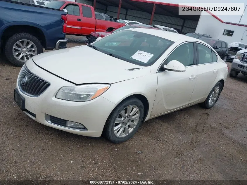 2013 Buick Regal VIN: 2G4GR5ER7D9247807 Lot: 39772197