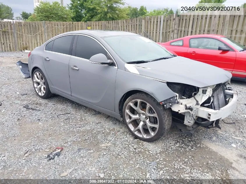 2G4GV5GV3D9200716 2013 Buick Regal Gs