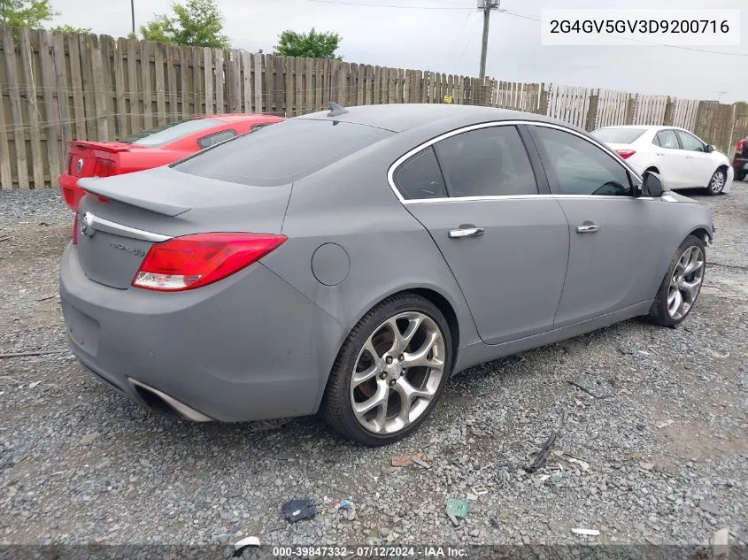 2G4GV5GV3D9200716 2013 Buick Regal Gs