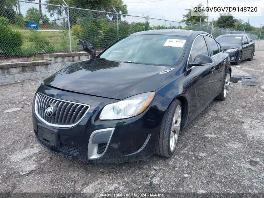 2013 Buick Regal Gs VIN: 2G4GV5GV7D9148720 Lot: 40121858