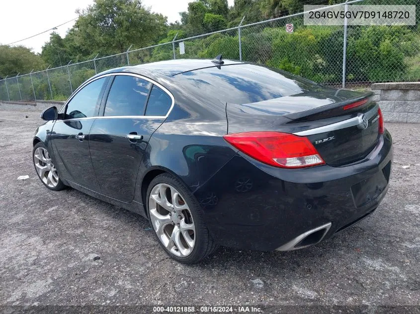 2013 Buick Regal Gs VIN: 2G4GV5GV7D9148720 Lot: 40121858