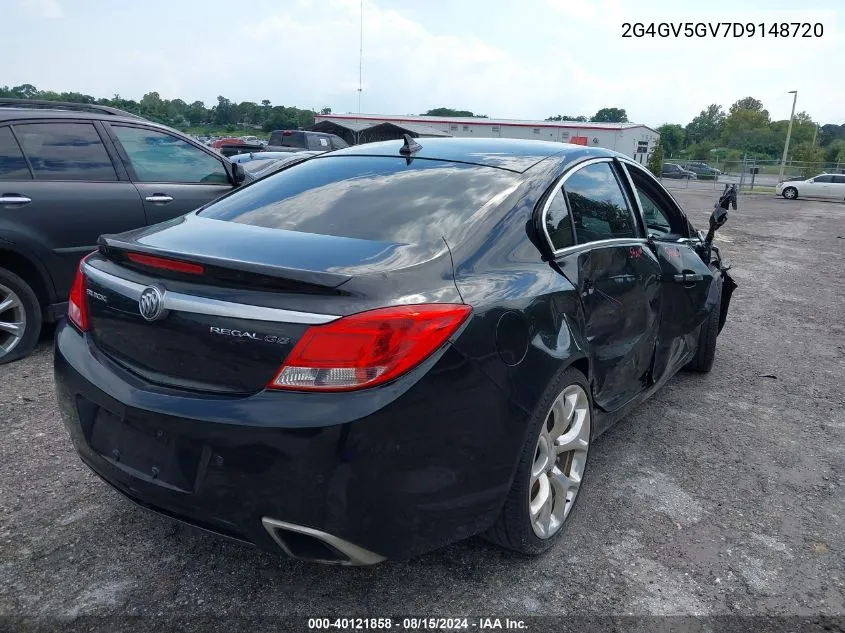 2013 Buick Regal Gs VIN: 2G4GV5GV7D9148720 Lot: 40121858