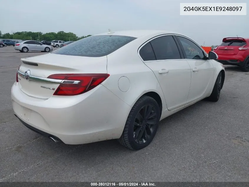 2014 Buick Regal Turbo VIN: 2G4GK5EX1E9248097 Lot: 39312116