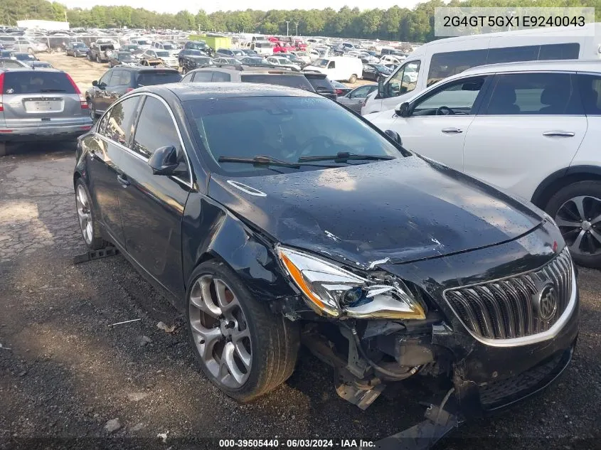 2014 Buick Regal Gs VIN: 2G4GT5GX1E9240043 Lot: 39505440