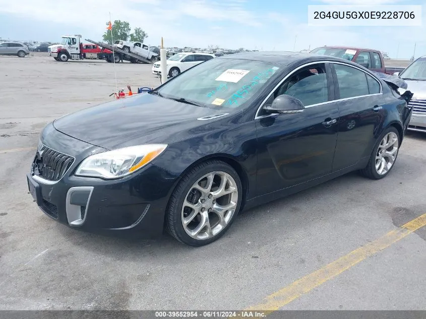 2014 Buick Regal Gs VIN: 2G4GU5GX0E9228706 Lot: 39552954