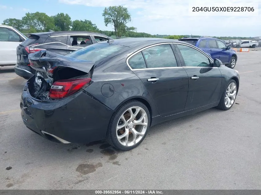 2014 Buick Regal Gs VIN: 2G4GU5GX0E9228706 Lot: 39552954