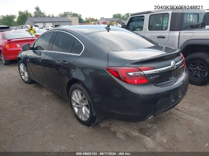 2G4GK5EX0E9248821 2014 Buick Regal Turbo