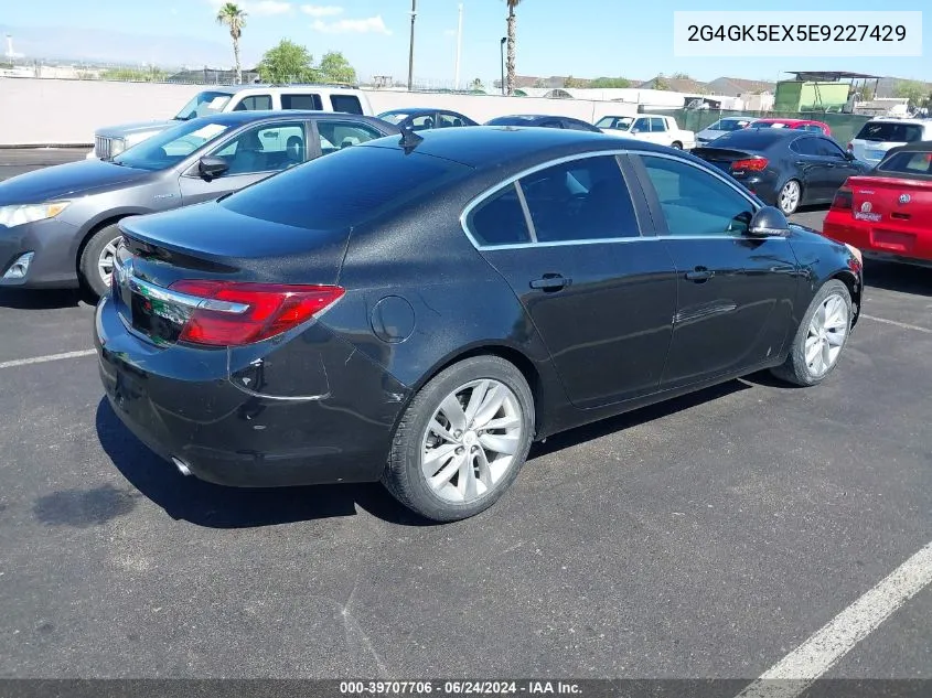 2014 Buick Regal Turbo VIN: 2G4GK5EX5E9227429 Lot: 39707706