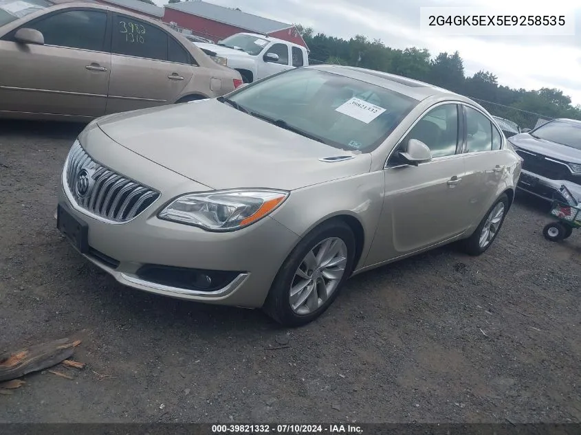 2014 Buick Regal Turbo VIN: 2G4GK5EX5E9258535 Lot: 39821332