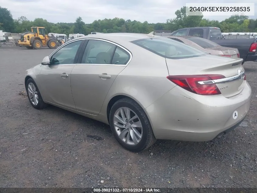 2014 Buick Regal Turbo VIN: 2G4GK5EX5E9258535 Lot: 39821332