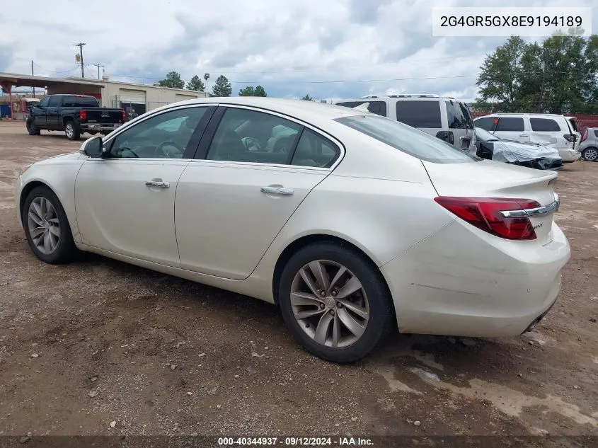 2014 Buick Regal Turbo Premium Ii VIN: 2G4GR5GX8E9194189 Lot: 40344937