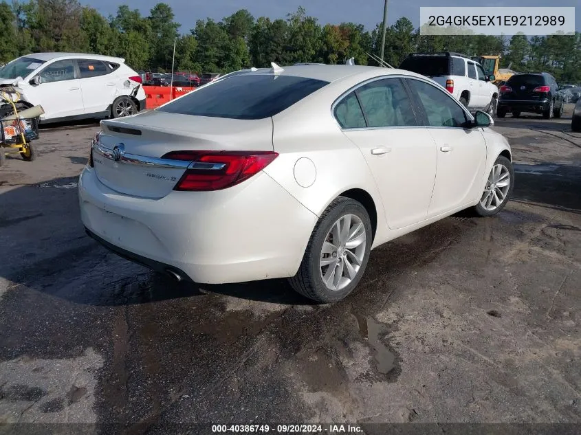 2G4GK5EX1E9212989 2014 Buick Regal Turbo