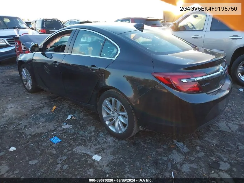 2015 Buick Regal 1Fl VIN: 2G4GV5EK4F9195750 Lot: 39379220