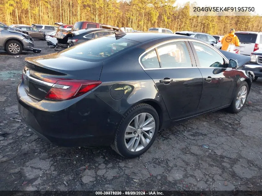 2015 Buick Regal 1Fl VIN: 2G4GV5EK4F9195750 Lot: 39379220