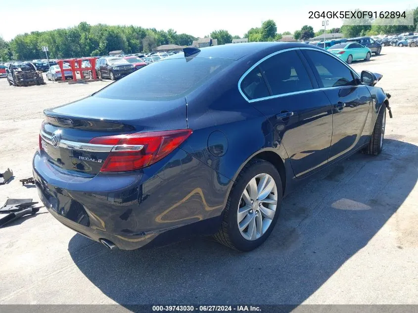 2015 Buick Regal VIN: 2G4GK5EX0F9162894 Lot: 39743030