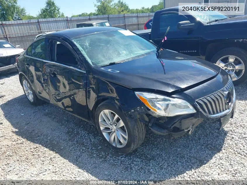 2G4GK5EX5F9220191 2015 Buick Regal