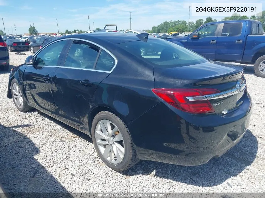 2G4GK5EX5F9220191 2015 Buick Regal