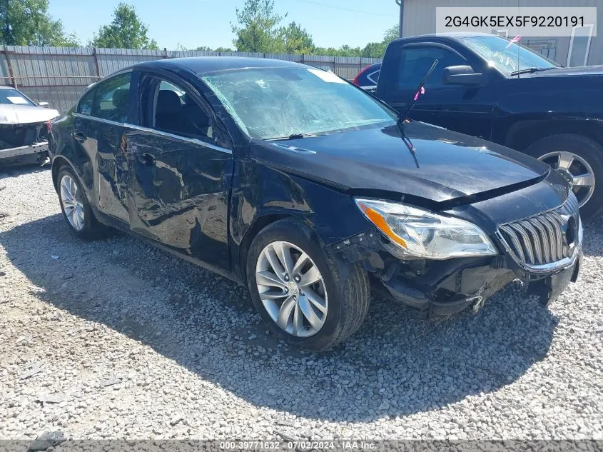 2015 Buick Regal VIN: 2G4GK5EX5F9220191 Lot: 39771632