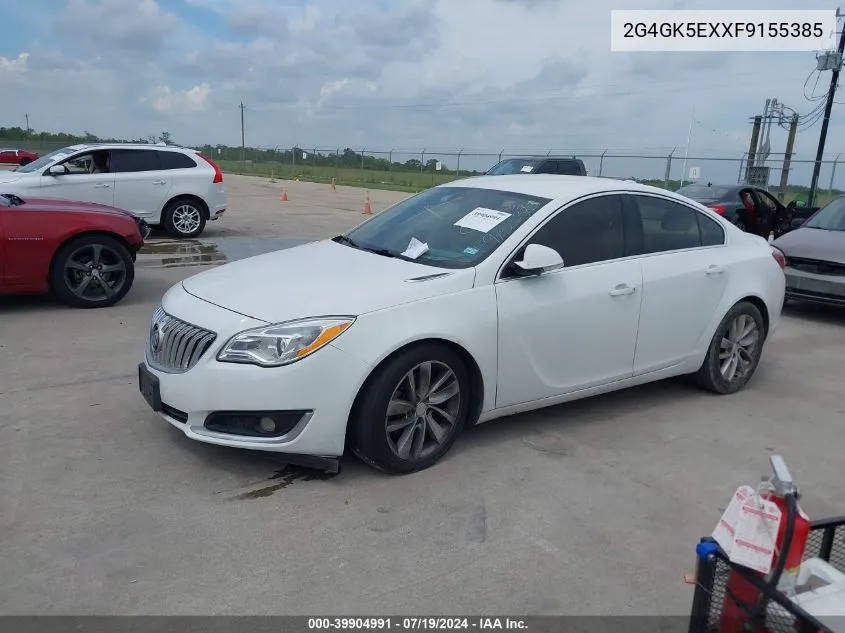 2015 Buick Regal Turbo VIN: 2G4GK5EXXF9155385 Lot: 39904991