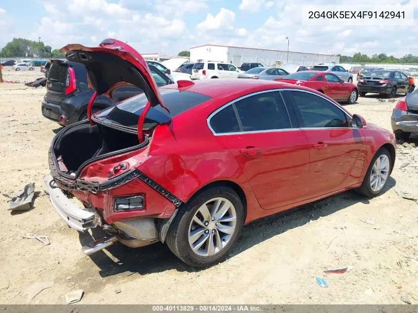 2015 Buick Regal Turbo VIN: 2G4GK5EX4F9142941 Lot: 40113829