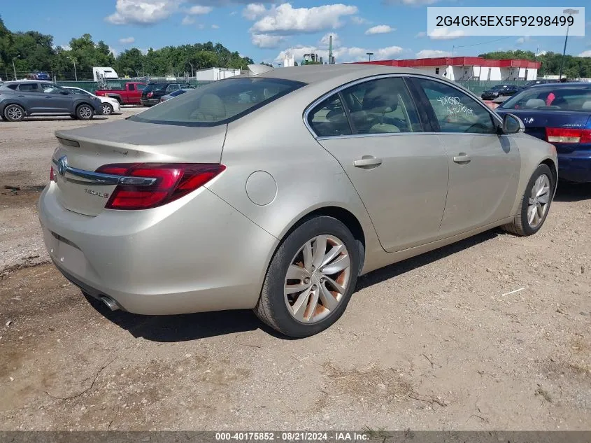 2015 Buick Regal Turbo VIN: 2G4GK5EX5F9298499 Lot: 40175852