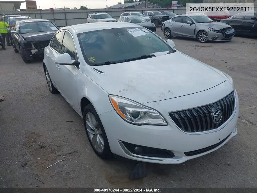 2015 Buick Regal Turbo VIN: 2G4GK5EXXF9262811 Lot: 40178244