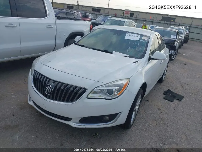 2015 Buick Regal Turbo VIN: 2G4GK5EXXF9262811 Lot: 40178244