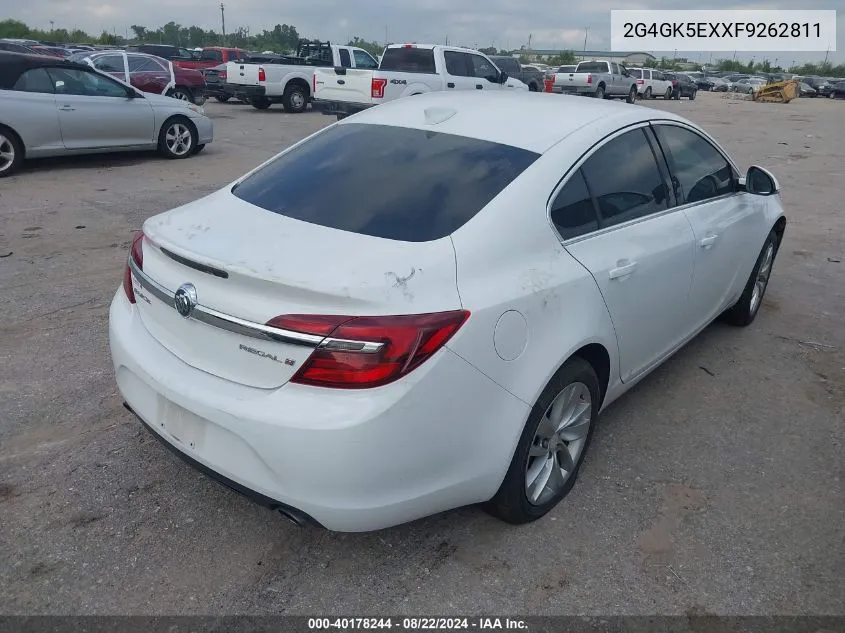 2015 Buick Regal Turbo VIN: 2G4GK5EXXF9262811 Lot: 40178244