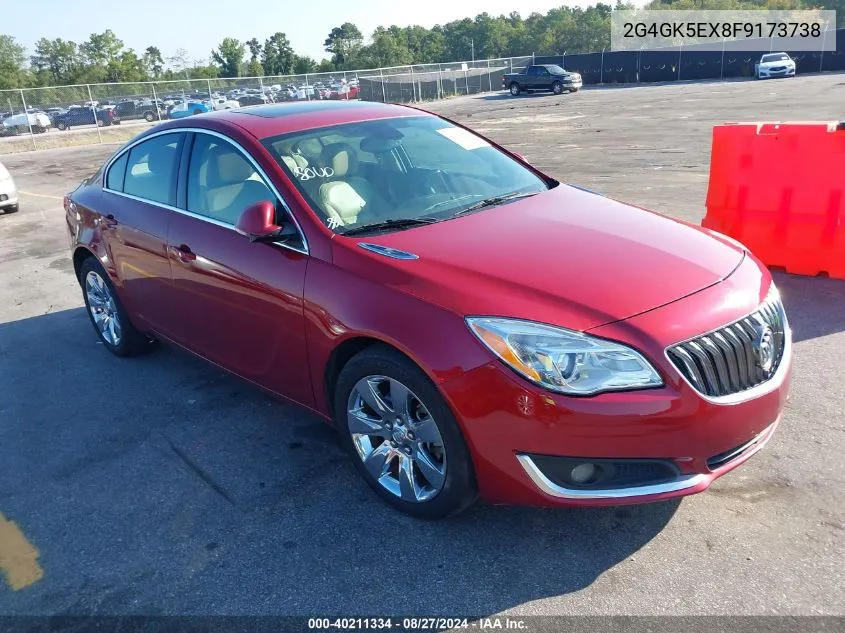 2015 Buick Regal Turbo VIN: 2G4GK5EX8F9173738 Lot: 40211334