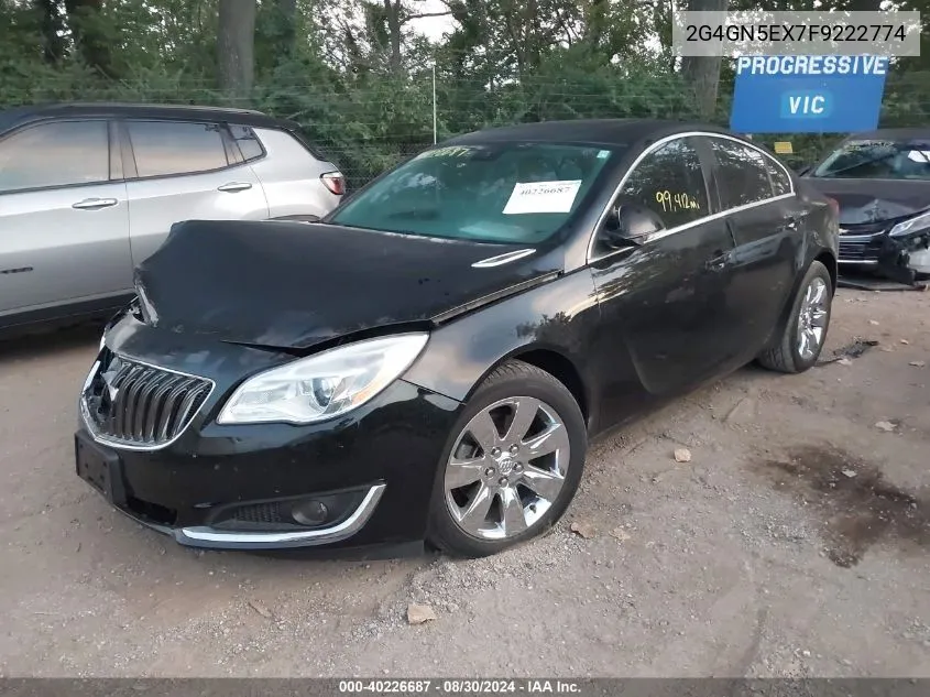 2015 Buick Regal Turbo/E-Assist Premium I VIN: 2G4GN5EX7F9222774 Lot: 40226687