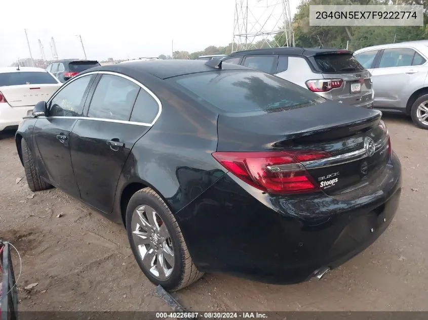 2015 Buick Regal Turbo/E-Assist Premium I VIN: 2G4GN5EX7F9222774 Lot: 40226687