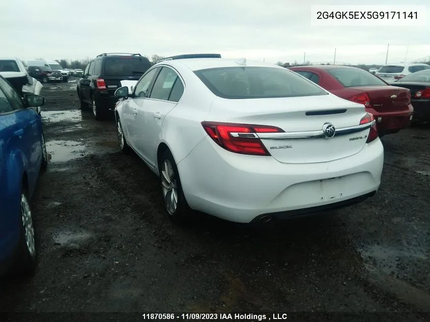 2G4GK5EX5G9171141 2016 Buick Regal Turbo