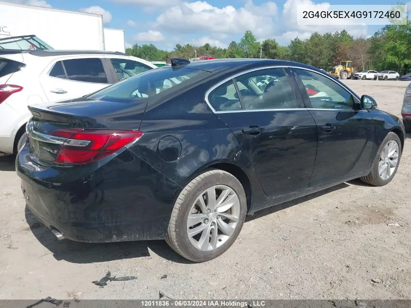 2016 Buick Regal VIN: 2G4GK5EX4G9172460 Lot: 12011836