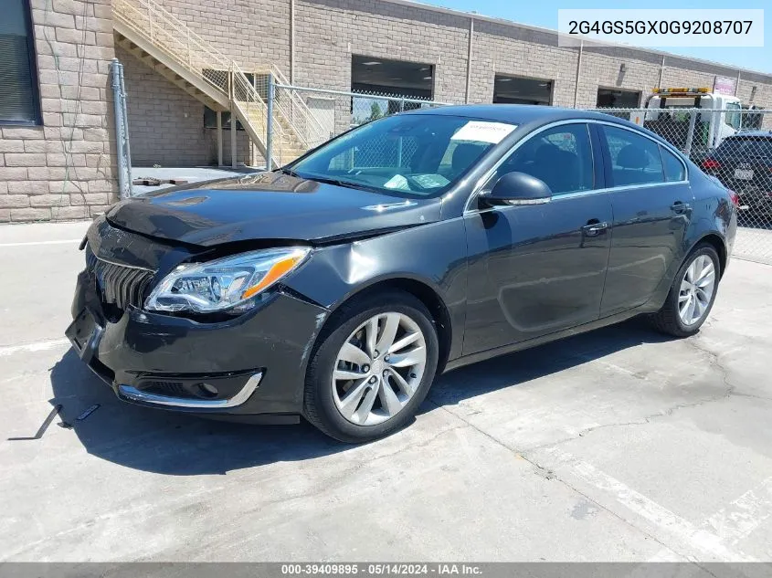 2016 Buick Regal Turbo Premium Ii VIN: 2G4GS5GX0G9208707 Lot: 39409895