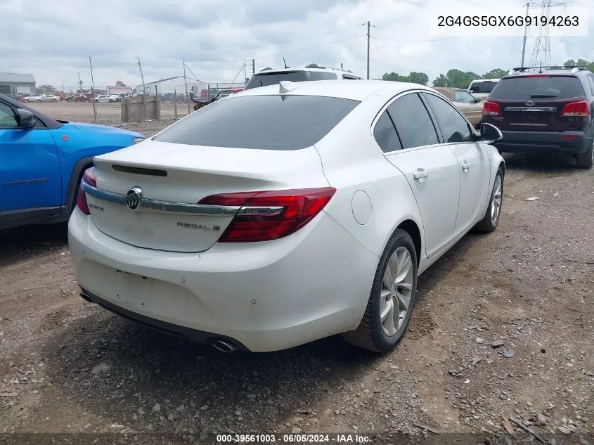 2016 Buick Regal Turbo Premium Ii VIN: 2G4GS5GX6G9194263 Lot: 39561003