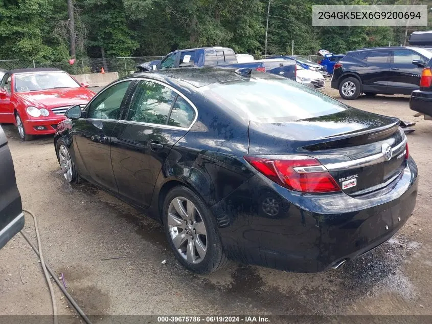 2016 Buick Regal Turbo VIN: 2G4GK5EX6G9200694 Lot: 39675786