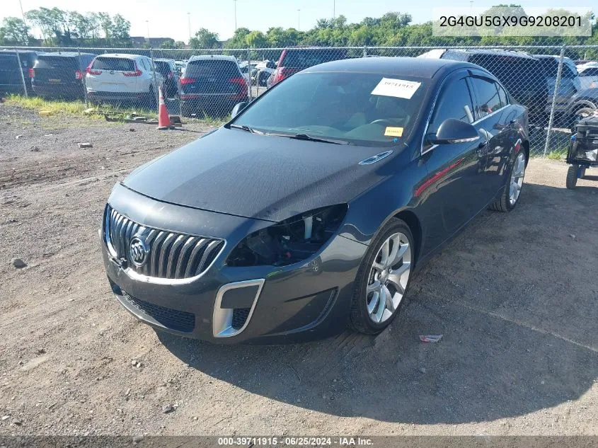 2G4GU5GX9G9208201 2016 Buick Regal Turbo Gs