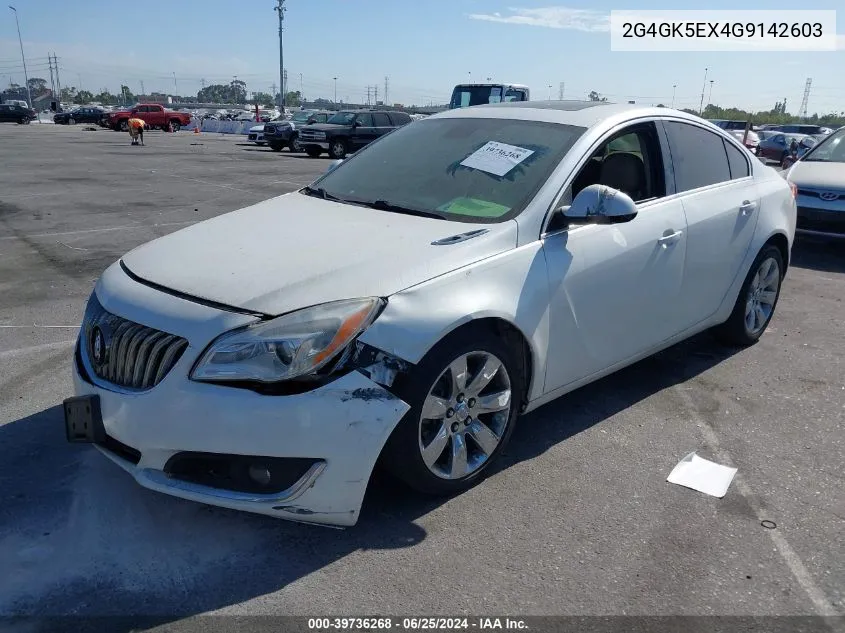 2016 Buick Regal VIN: 2G4GK5EX4G9142603 Lot: 39736268