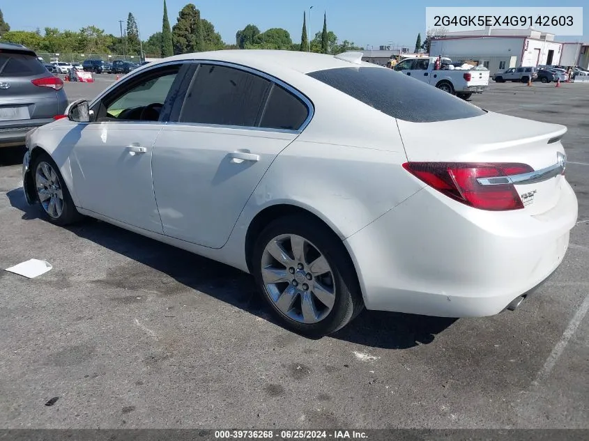 2G4GK5EX4G9142603 2016 Buick Regal